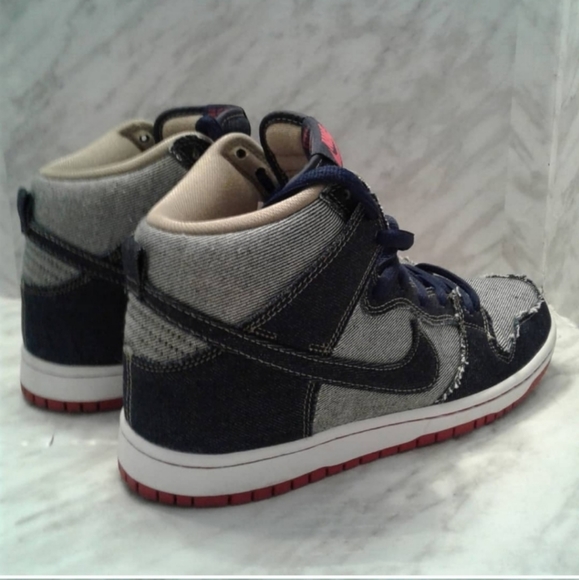 Nike SB Dunk High TRD QS Reese Forbes men's sz 8 women's 9.5 Denim Midnight navy - Picture 3 of 7